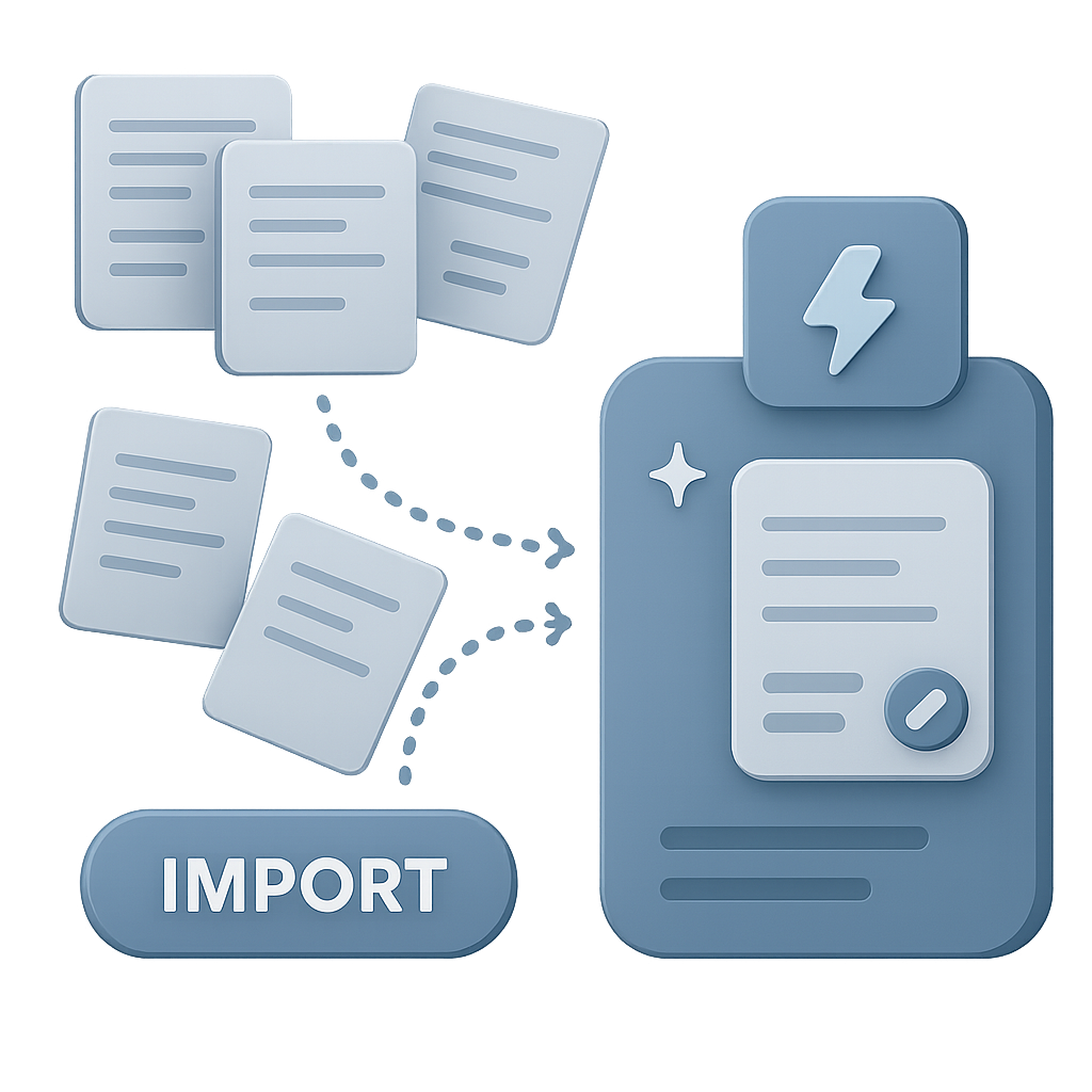 Import your content